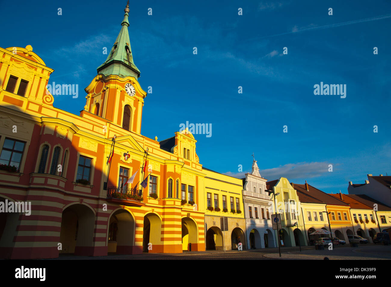 Namesti Miru Hauptplatz alte Stadt Melnik mittelböhmischen Region Tschechien Europa Stockfoto