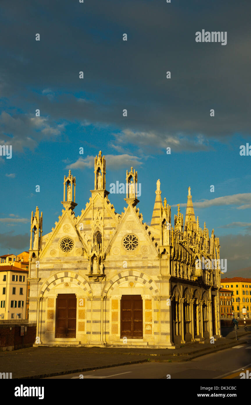 Chiesa di Santa Maria della Spina Gothic Stil der Kirche (1230) Pisa Stadt Toskana Italien Europa Stockfoto