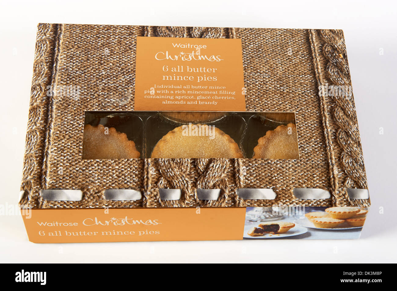 Waitrose Weihnachten alle Mince Pies butter Stockfoto