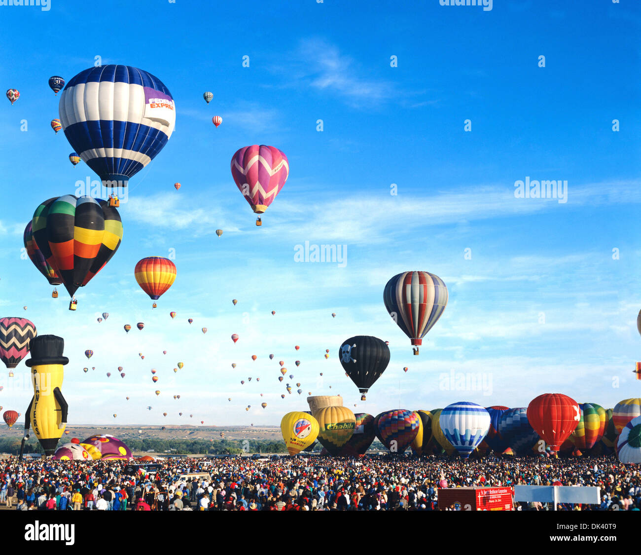 Albuquerque International Balloon Fiesta, ein jährliches Festival der Heißluftballons, Albuquerque, New Mexico, USA Stockfoto