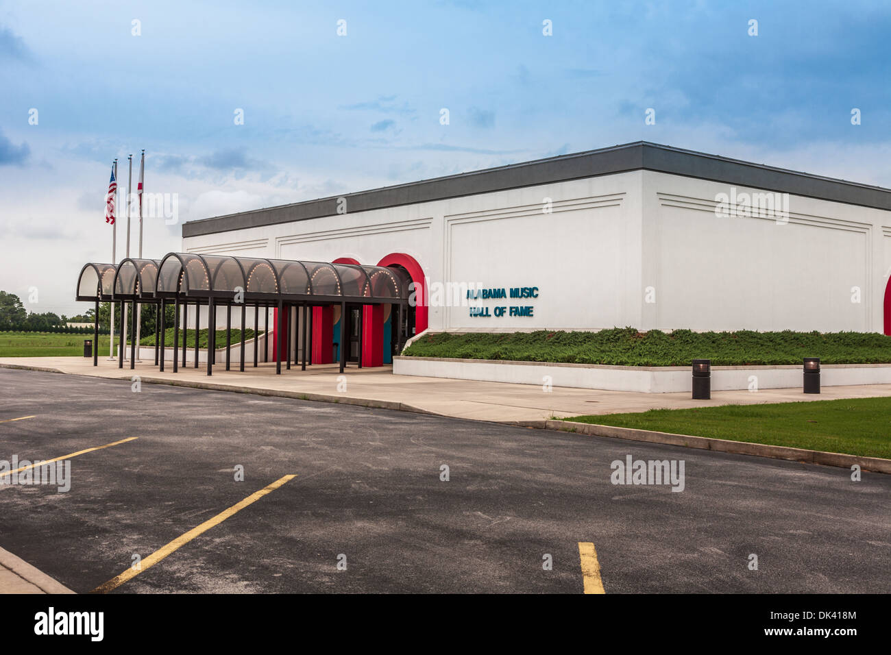 Alabama Music Hall of Fame in Tuscumbia, AL präsentiert die Arbeiten von Alabamians, die Auswirkungen auf die Musikindustrie gemacht haben. Stockfoto