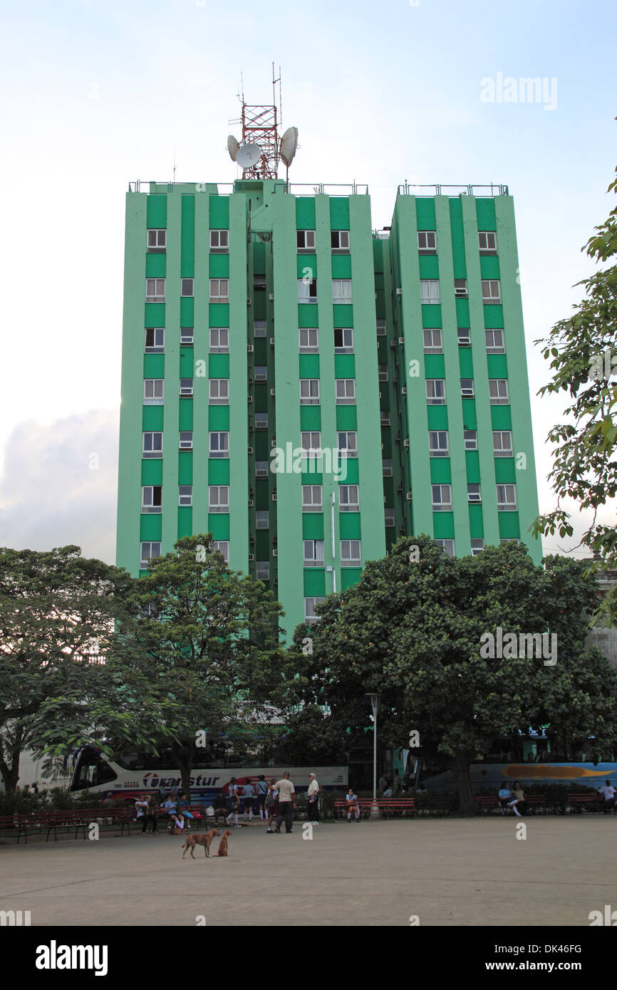 Hotel Santa Clara Libre, Parque Leoncio Vidal, Santa Clara, Villa Clara Provinz, Kuba, Karibik, Mittelamerika Stockfoto