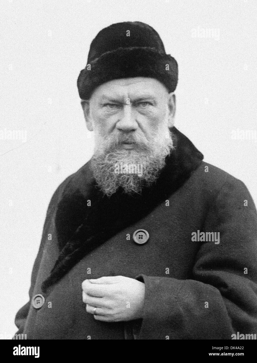 Fotografisches Porträt von Leo Tolstoy Stockfoto