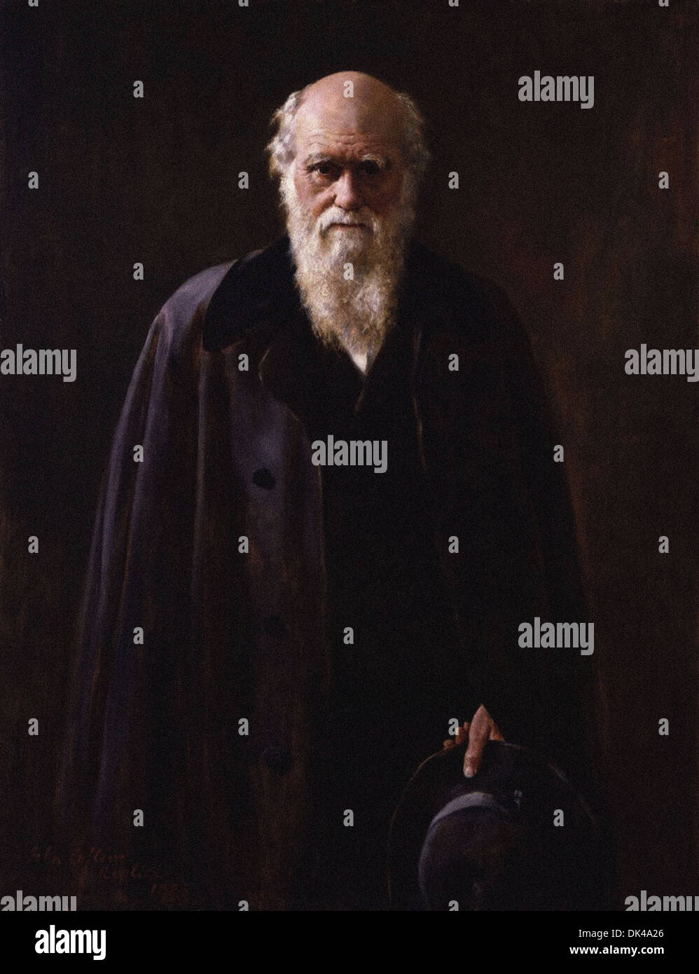 John Collier - Porträt von Charles Robert Darwin Stockfoto