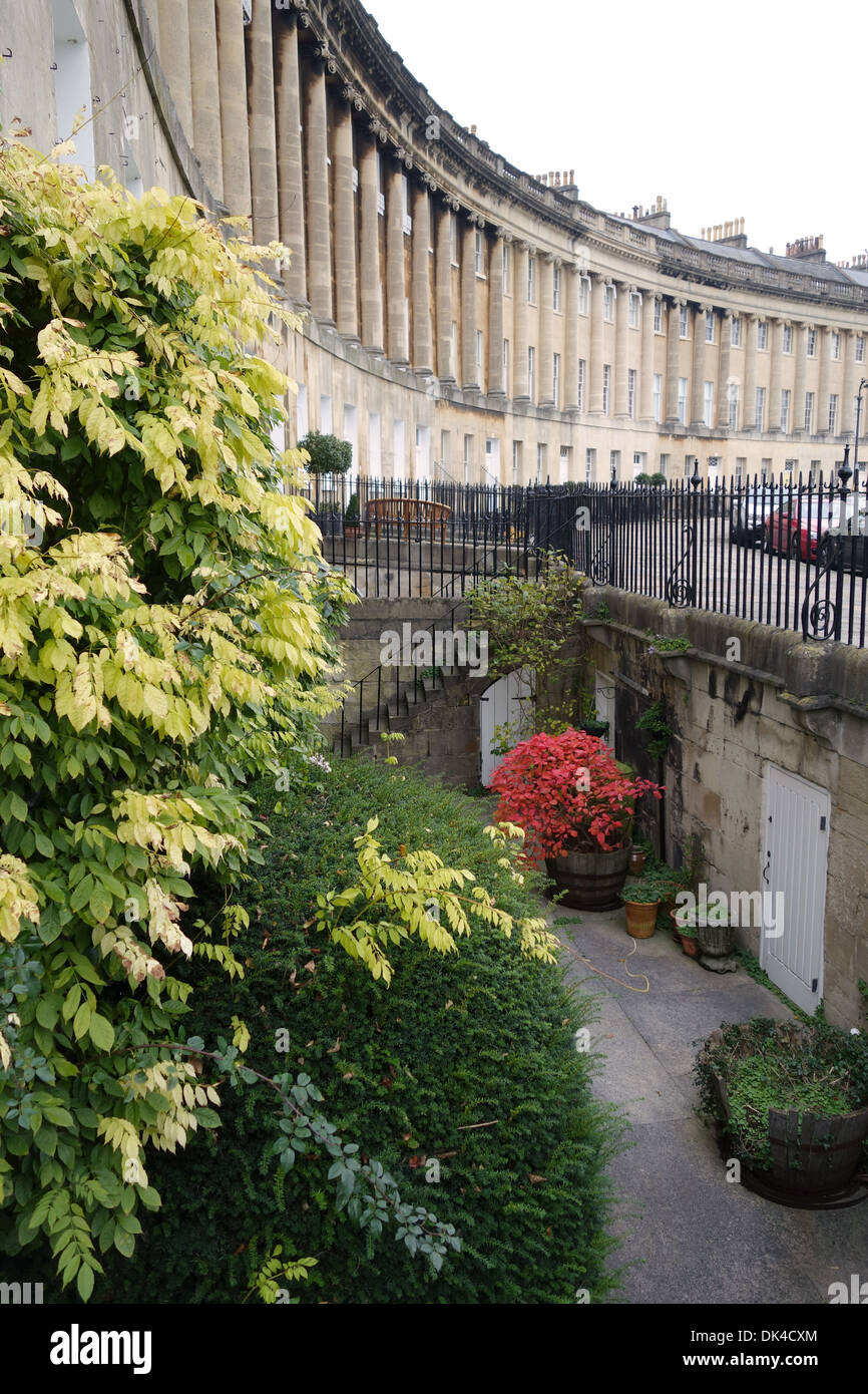 18. Jahrhundert Georgische Architektur des Royal Crescent, City of Bath, Somerset, England. Ein UNESCO-Weltkulturerbe Stockfoto