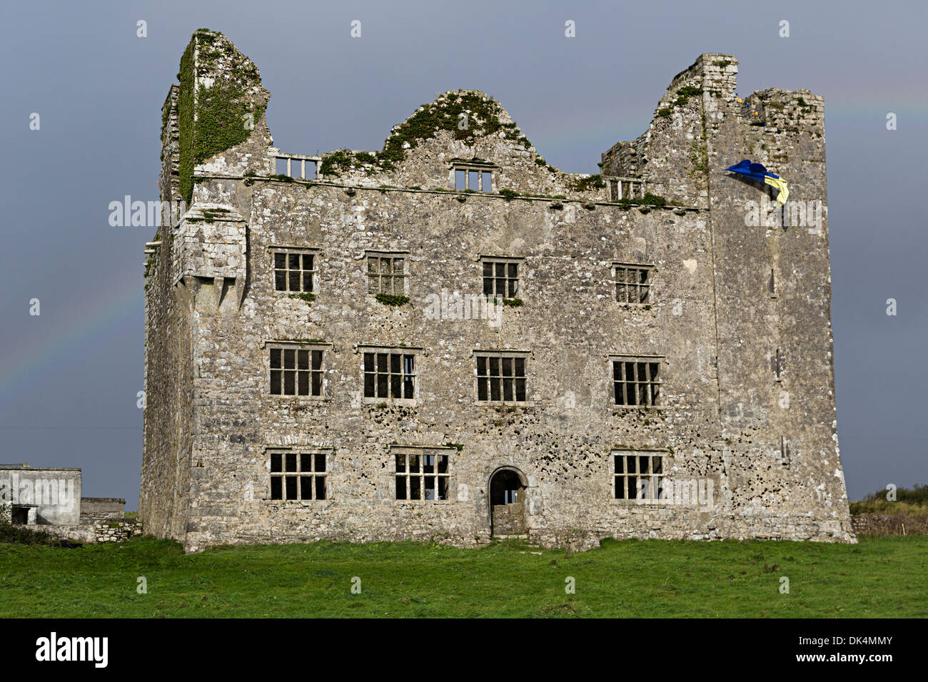 Leamaneh oder Leamanegh Burgruine, Burren, Co. Clare, Irland Stockfoto