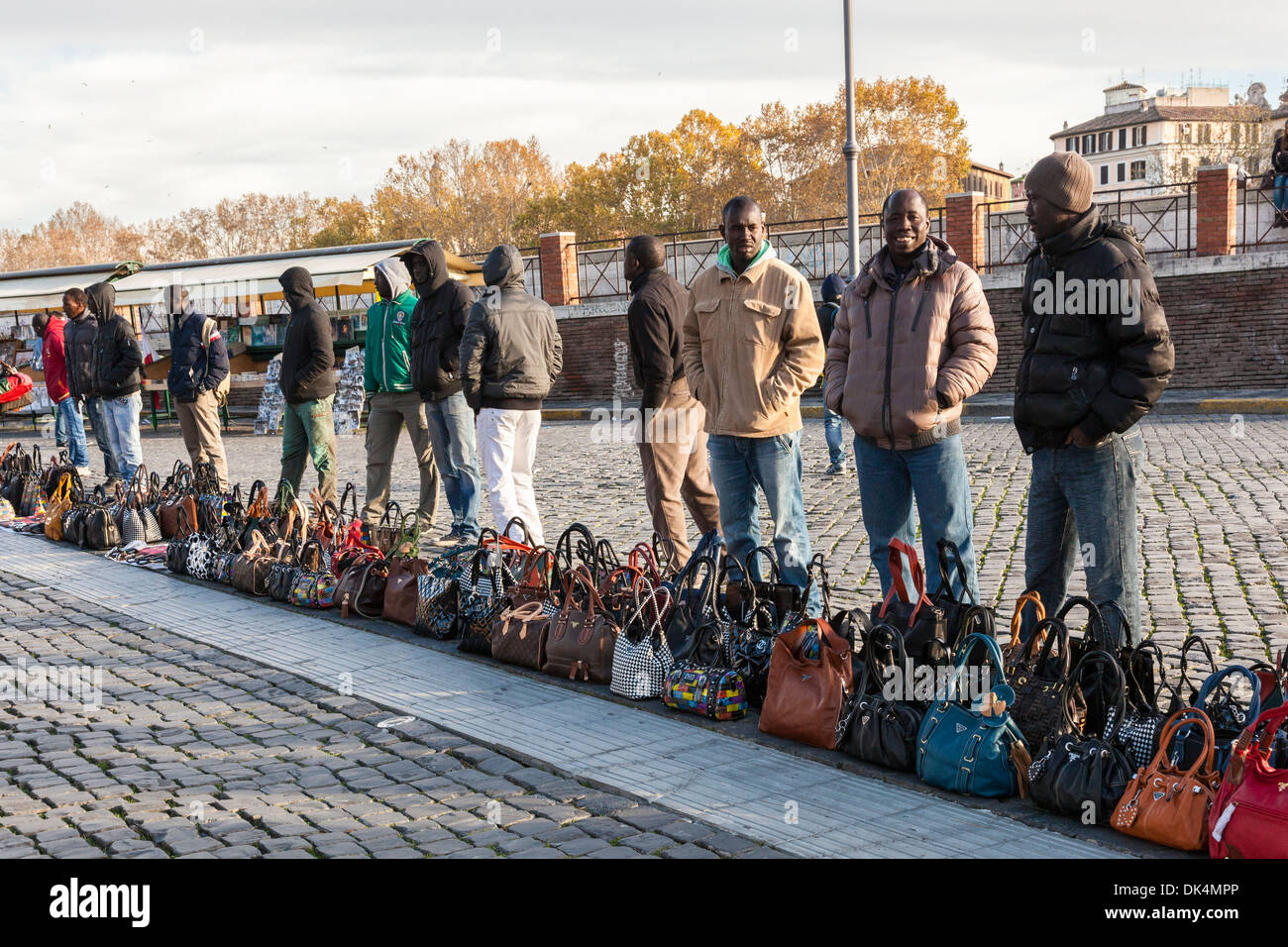 Afrikanische Migranten, Rom, Italien Stockfoto