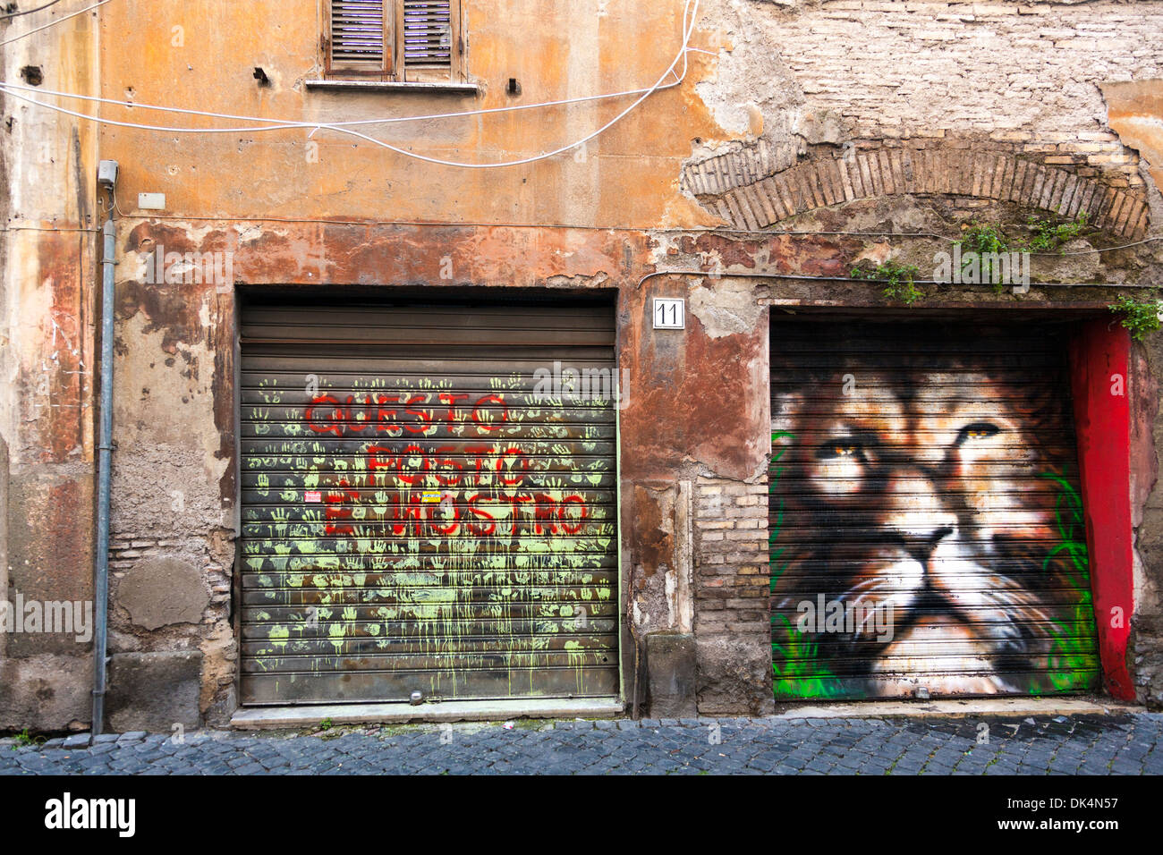 Street-Art, Rom, Italien Stockfoto