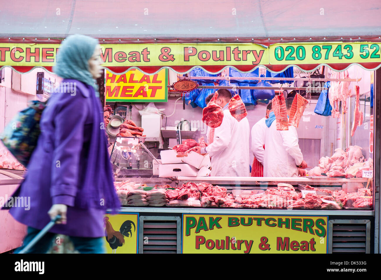 Shepherds Bush Market, London, Vereinigtes Königreich Stockfoto