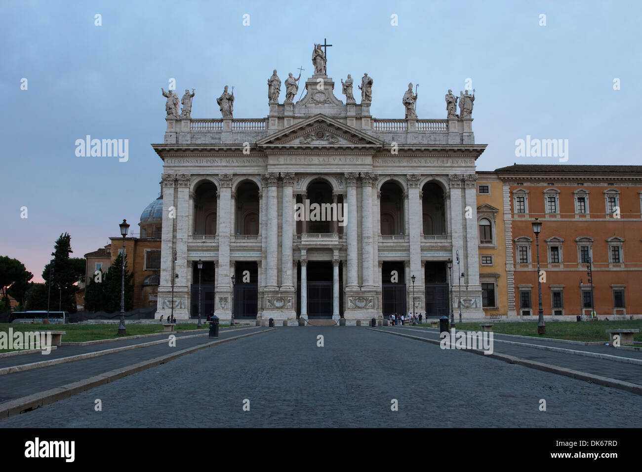 Päpstlichen Erzbasilika San Giovanni in Laterano in Piazza di Porta San Giovanni, Rom, Italien. Stockfoto