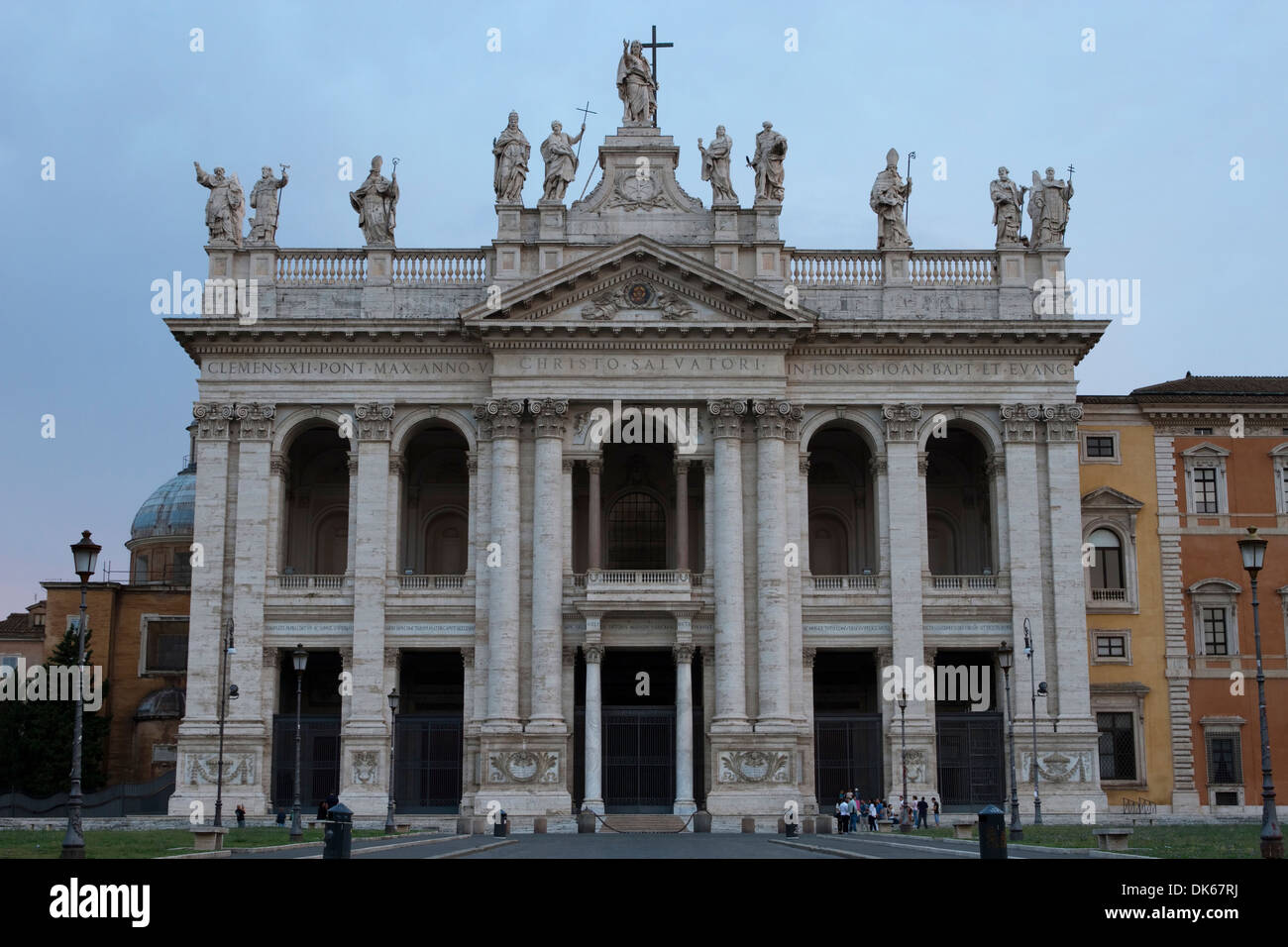 Päpstlichen Erzbasilika San Giovanni in Laterano in Piazza di Porta San Giovanni, Rom, Italien. Stockfoto