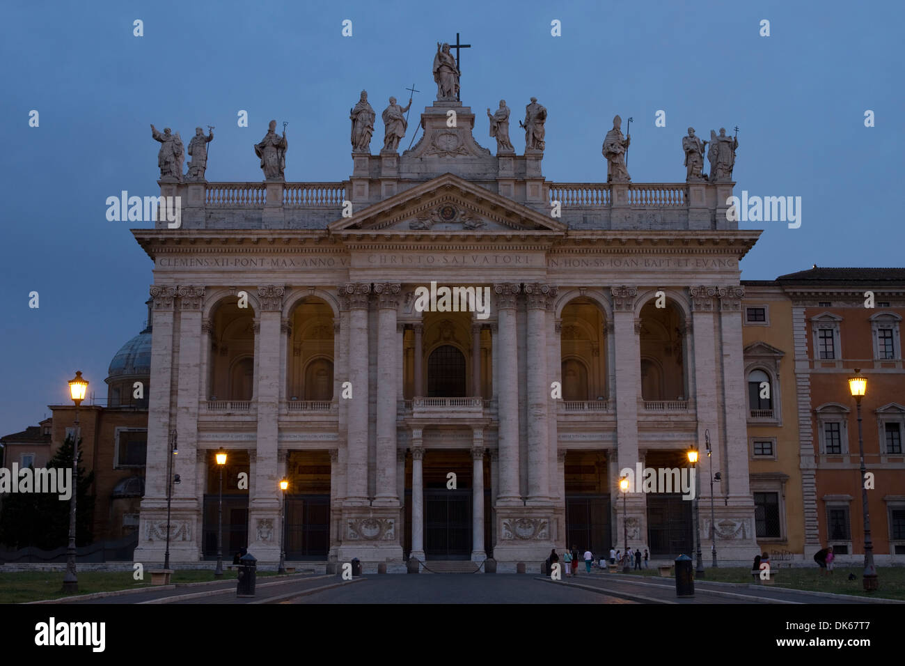 Päpstlichen Erzbasilika San Giovanni in Laterano in Piazza di Porta San Giovanni, Rom, Italien. Stockfoto
