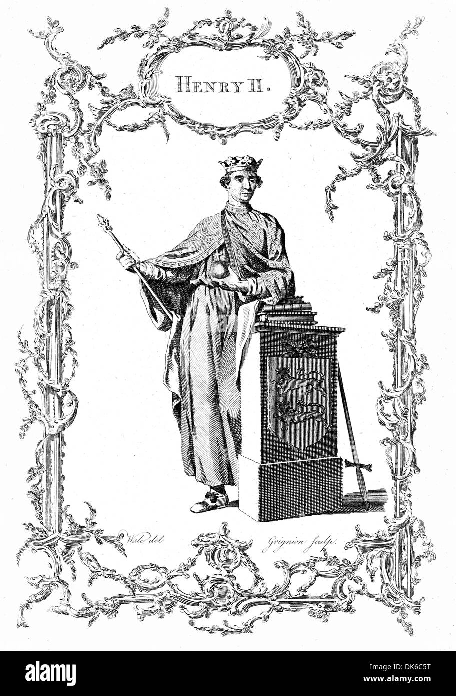 König Heinrich II. von England Stockfoto