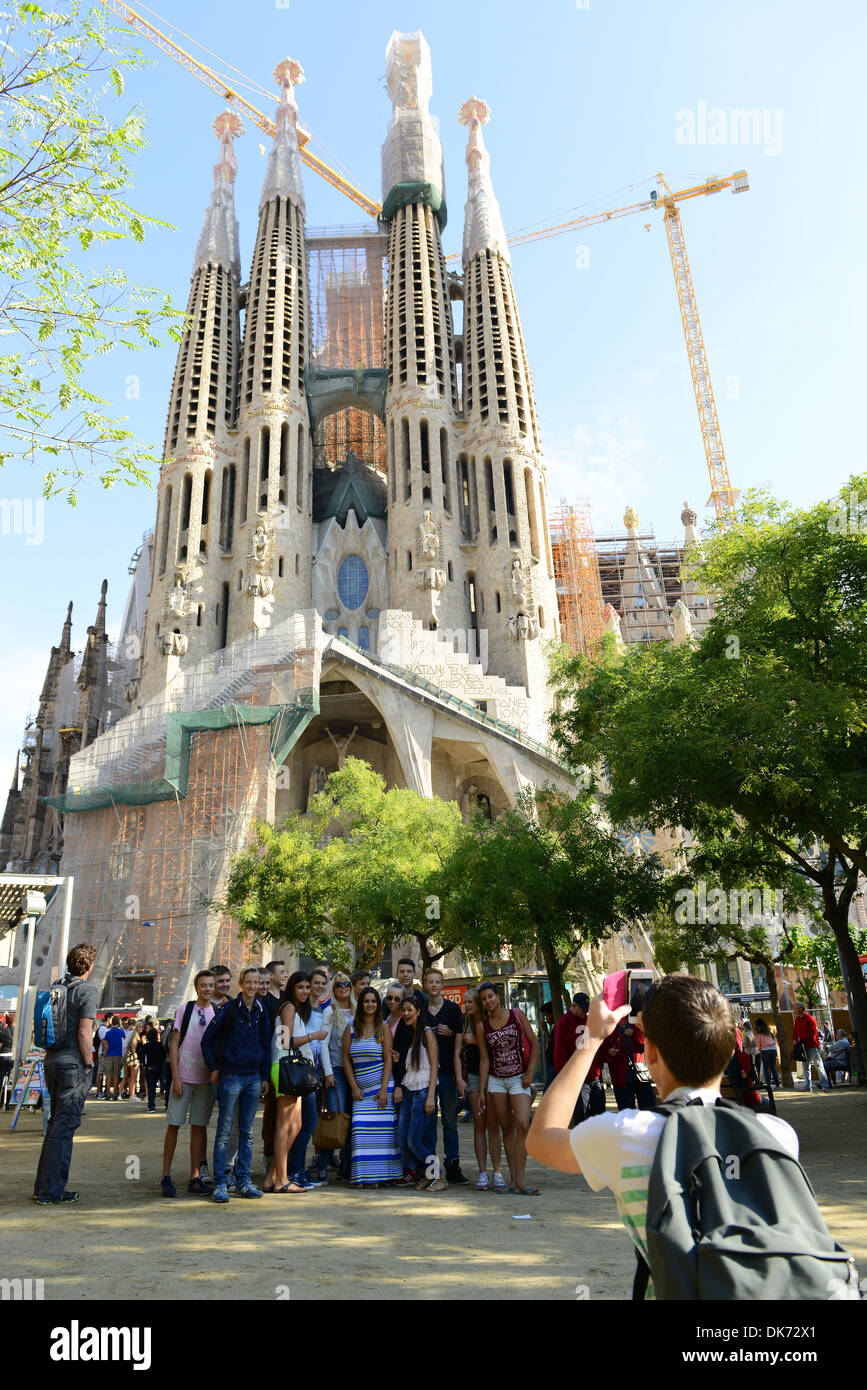 Sagrada Família, Barcelona, Spanien. La Sagrada Família Kirche, Barcelona, Spanien Stockfoto