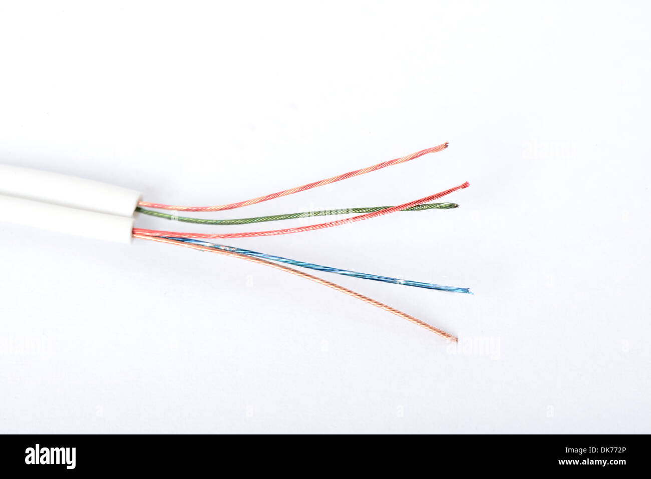 überdachte Kabel verwendet in elektrischen Bordnetz-Systeme Stockfoto