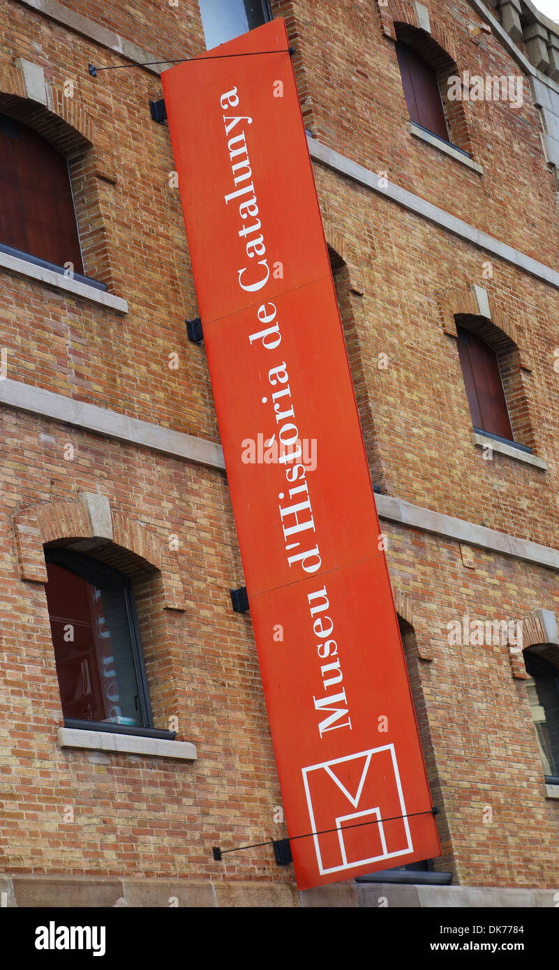 Museu d'Historia de Catalunya, Heimatmuseum, Barcelona, Spanien Stockfoto