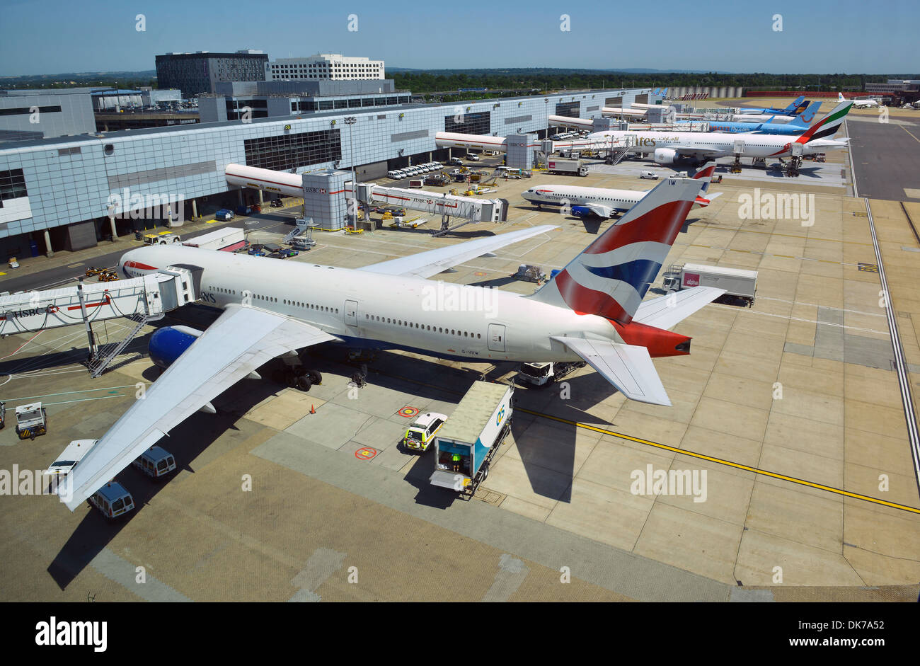 Gatwick Airport, Gatwick Flughafen, London, England, Vereinigtes Königreich Stockfoto