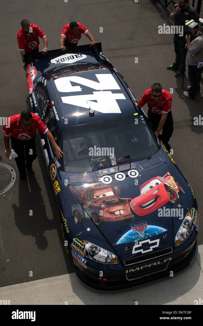 19. Juni 2011 - Brooklyn, Michigan, USA - eine Draufsicht auf die #42 Autos 2 Chevy-Lackierung. (Kredit-Bild: © Alan Ashley/Southcreek Global/ZUMAPRESS.com) Stockfoto