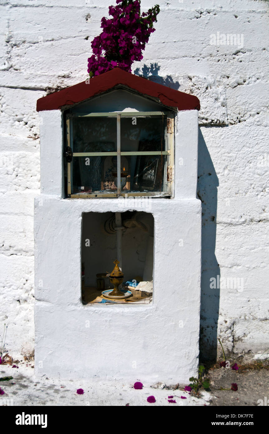 Ein Blick auf Kioni auf der griechischen Ionischen Insel Ithaka Stockfoto