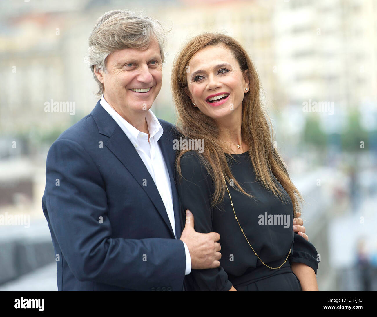 Lasse Hallstrom und Lena Olin 60. San Sebastian International Film Festival - "Hypist" - Fototermin San Sebastian Spanien- Stockfoto