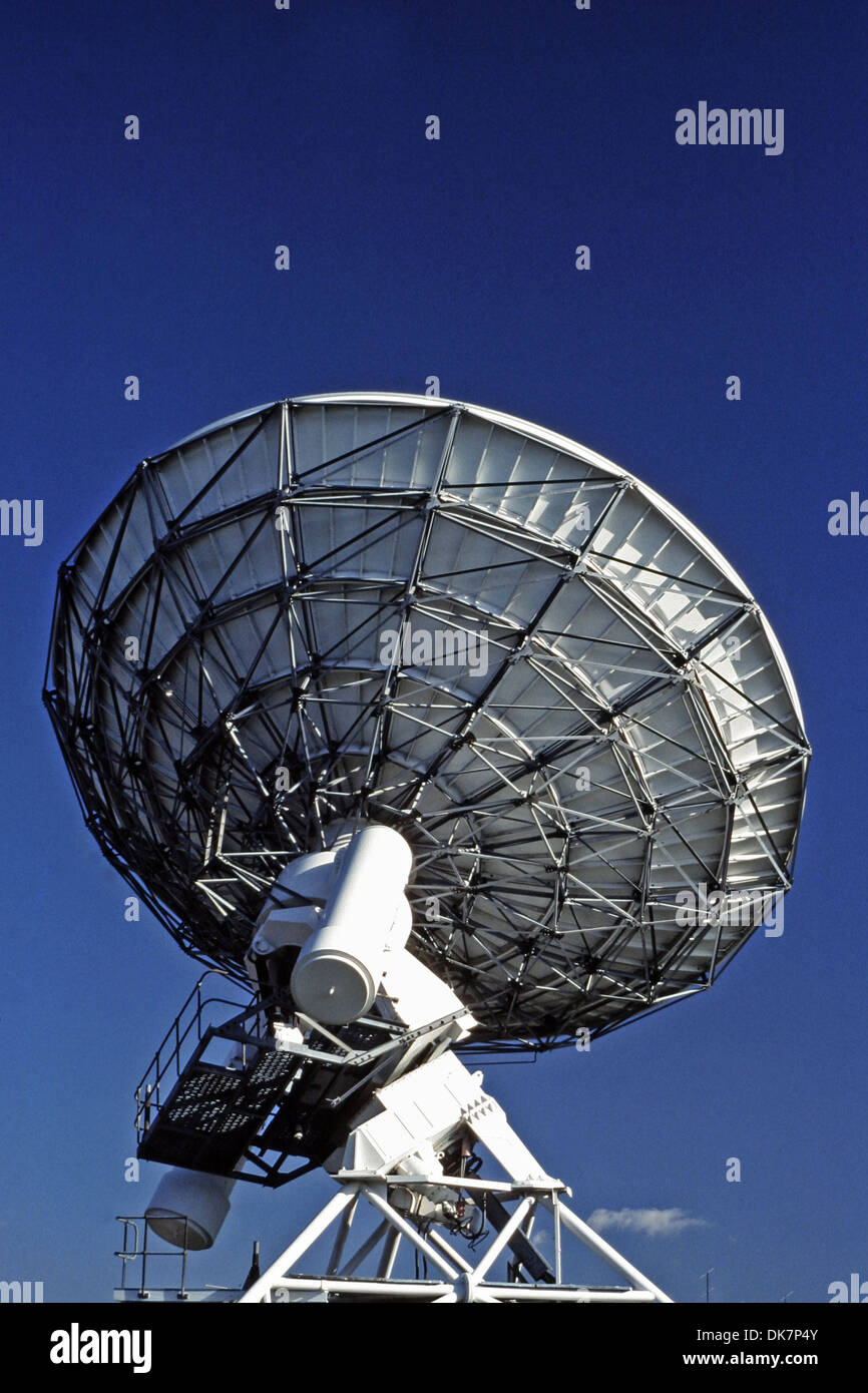Ein Radioteleskop in Barton Cambridgeshire Stockfoto