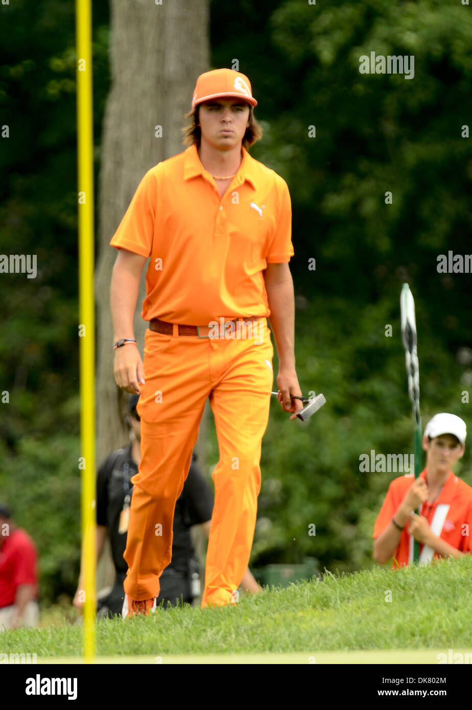 3. Juli 2011 - Newtown Square, Pennsylvania, USA - RICKY FOWLER spielt die Finalrunde auf nationaler AT&T, gehalten im Aronimink Golf Club. (Bild Kredit: Ricky Fitchett/ZUMAPRESS.com ©) Stockfoto