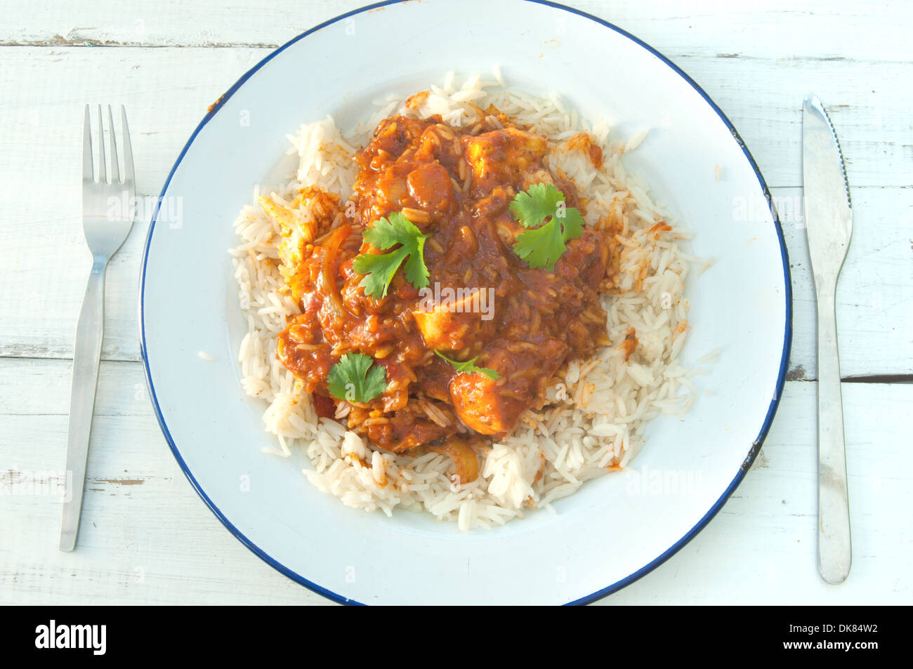 Hühnchen-curry Stockfoto