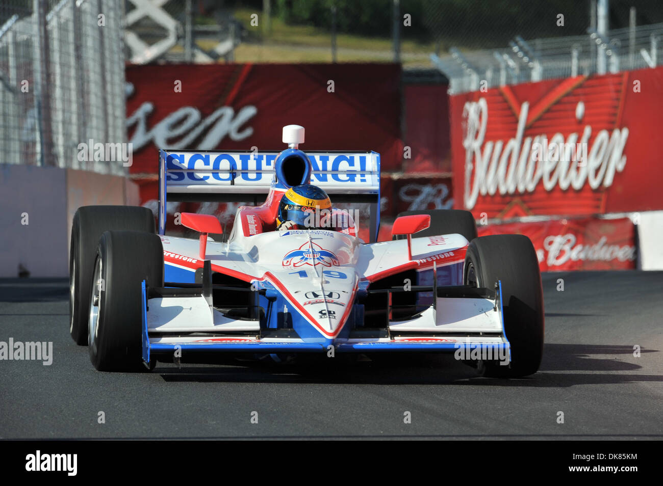 9. Juli 2011 - Toronto, Ontario, Kanada - Sebastian Bourdais Ausgänge 4 Umdrehung an der Honda Indy Toronto (Credit-Bild: © Steve Dachgaube/Southcreek Global/ZUMAPRESS.com) Stockfoto