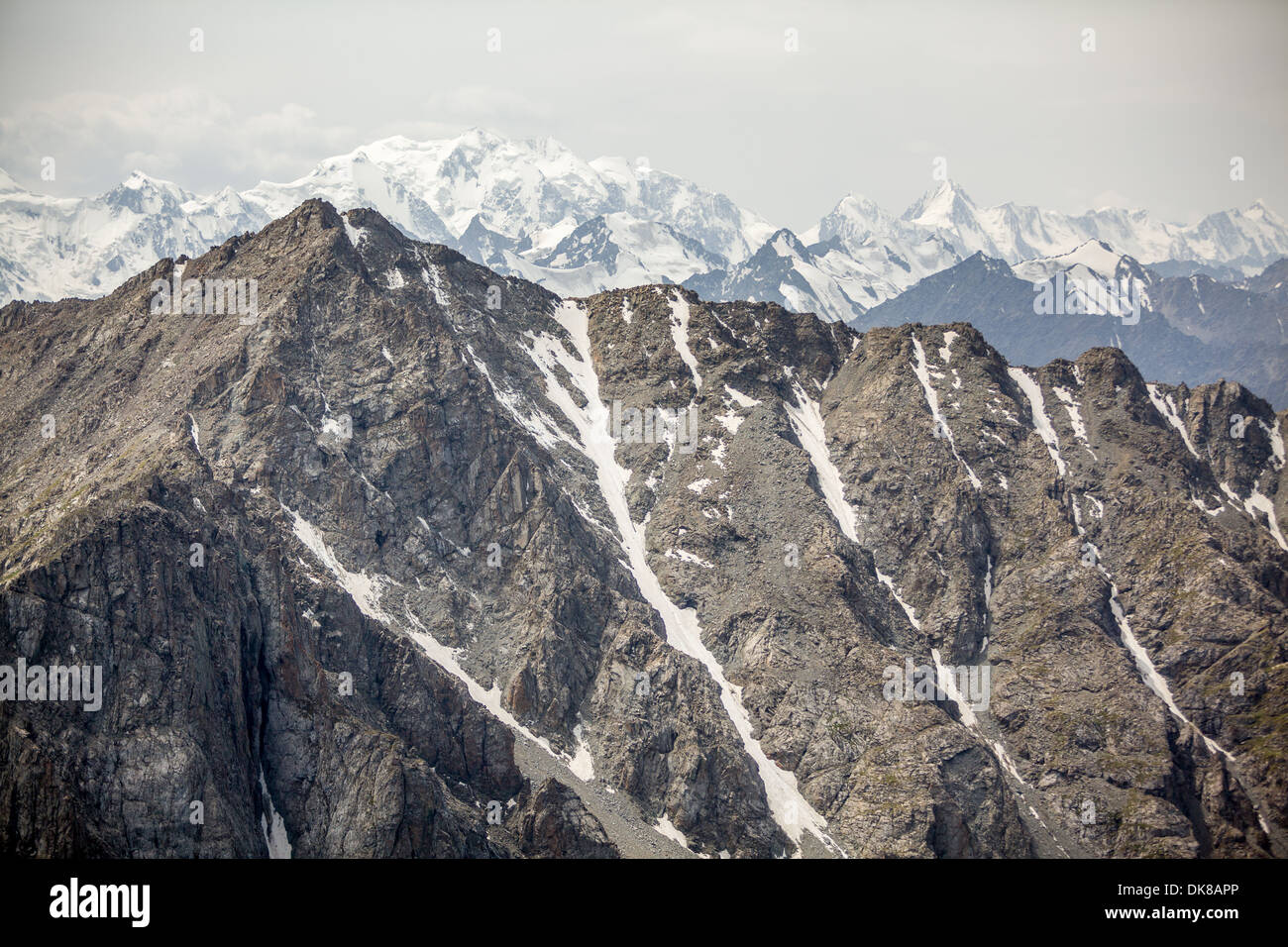 Ansicht des Tien Shan Berge Höhen Stockfoto