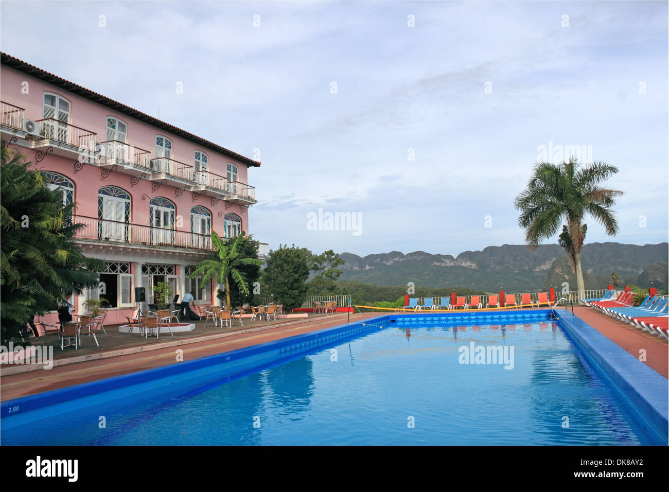 Hotel Los Jazmines, Viñales-Tal, Provinz Pinar del Rio, Kuba, Karibik, Mittelamerika Stockfoto