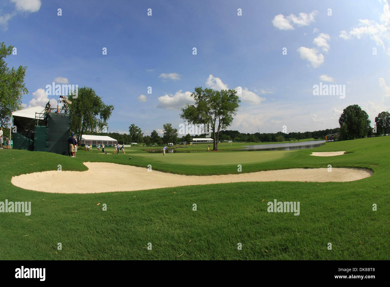 16. Juli 2011 - Madison, Mississippi, Vereinigte Staaten von Amerika - das 9. green bei der Viking Classic im Annandale Golf Club. (Kredit-Bild: © Hays Collins/Southcreek Global/ZUMAPRESS.com) Stockfoto