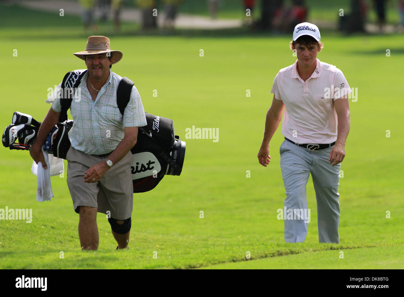 16. Juli 2011 - Madison, Mississippi, Vereinigte Staaten von Amerika - Bud Cauley nähert sich das Grün während der Viking Classic im Annandale Golf Club. (Kredit-Bild: © Hays Collins/Southcreek Global/ZUMAPRESS.com) Stockfoto