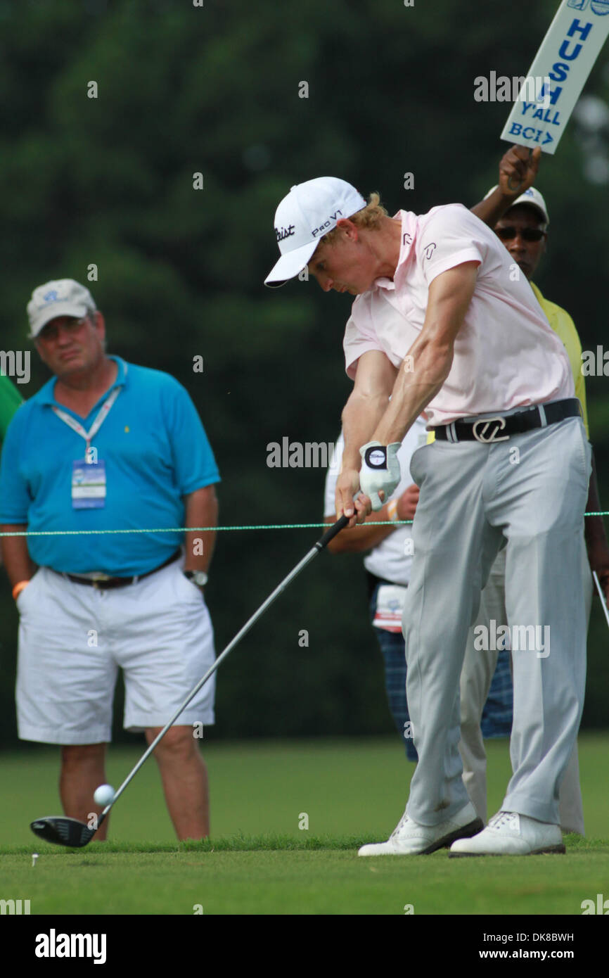 16. Juli 2011 - Madison, Mississippi, Vereinigte Staaten von Amerika - Bud Cauley abschlägt während der Viking Classic im Annandale Golf Club. (Kredit-Bild: © Hays Collins/Southcreek Global/ZUMAPRESS.com) Stockfoto