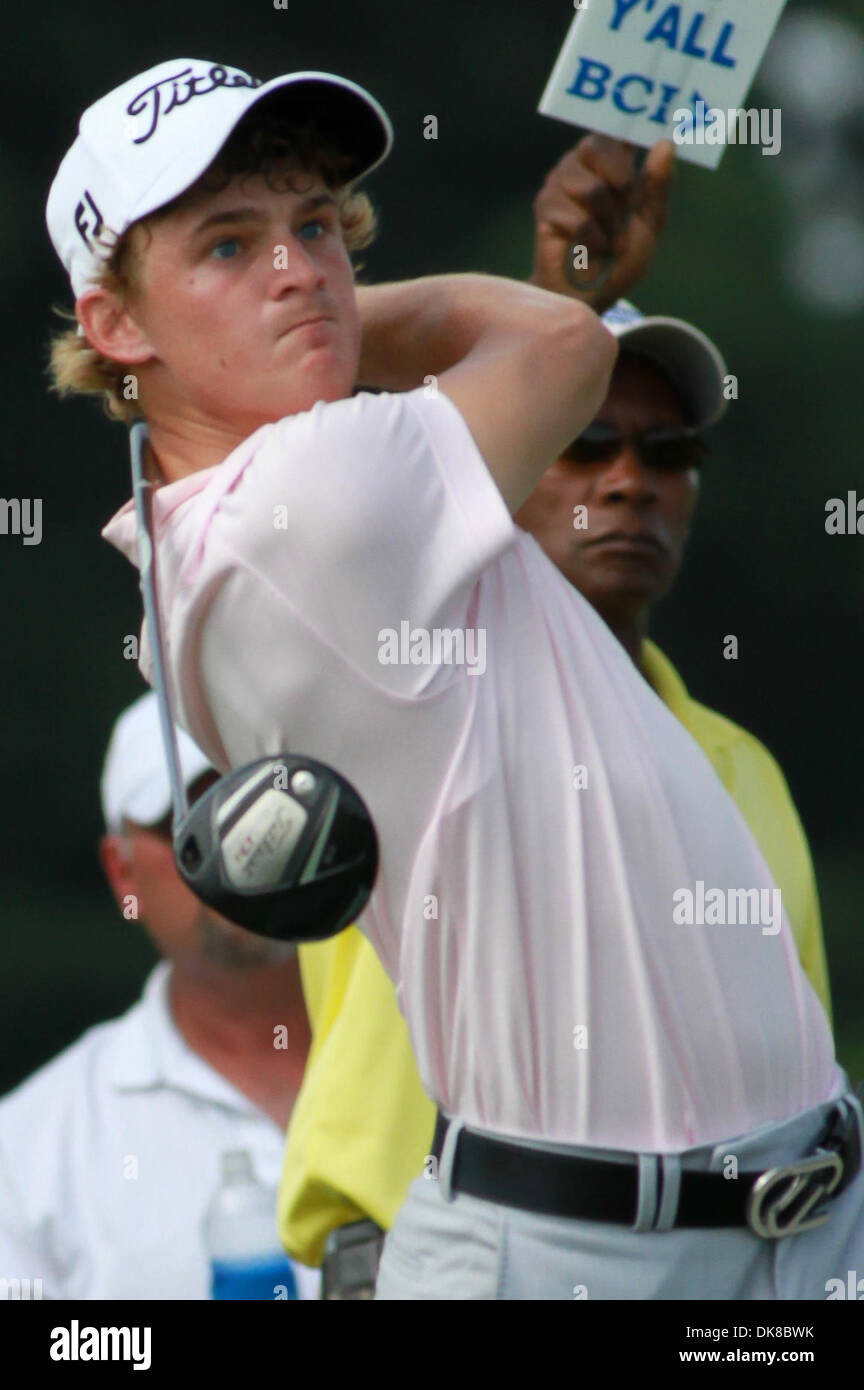 16. Juli 2011 - Madison, Mississippi, Vereinigte Staaten von Amerika - Bud Cauley abschlägt während der Viking Classic im Annandale Golf Club. (Kredit-Bild: © Hays Collins/Southcreek Global/ZUMAPRESS.com) Stockfoto