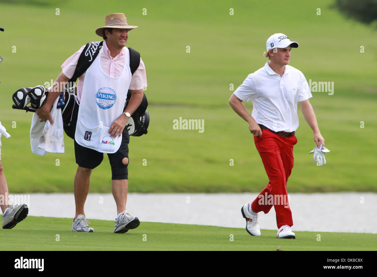 17. Juli 2011 geht - Madison, Mississippi, Vereinigte Staaten von Amerika - Bud Cauley auf das 18. grün während der Viking Classic im Annandale Golf Club. (Kredit-Bild: © Hays Collins/Southcreek Global/ZUMAPRESS.com) Stockfoto