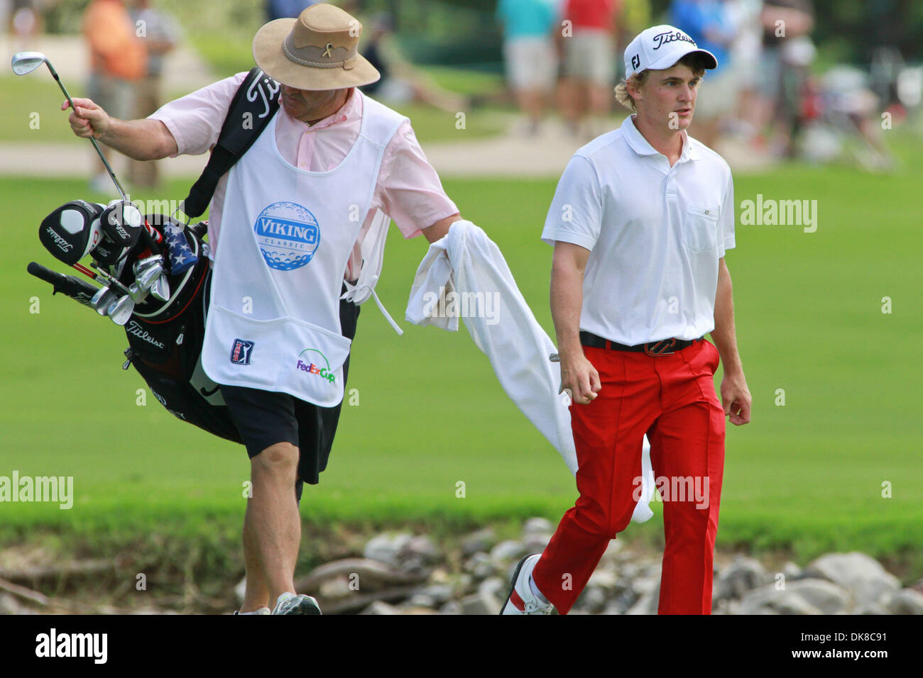 17. Juli 2011 geht - Madison, Mississippi, Vereinigte Staaten von Amerika - Bud Cauley auf das 18. grün während der Viking Classic im Annandale Golf Club. (Kredit-Bild: © Hays Collins/Southcreek Global/ZUMAPRESS.com) Stockfoto
