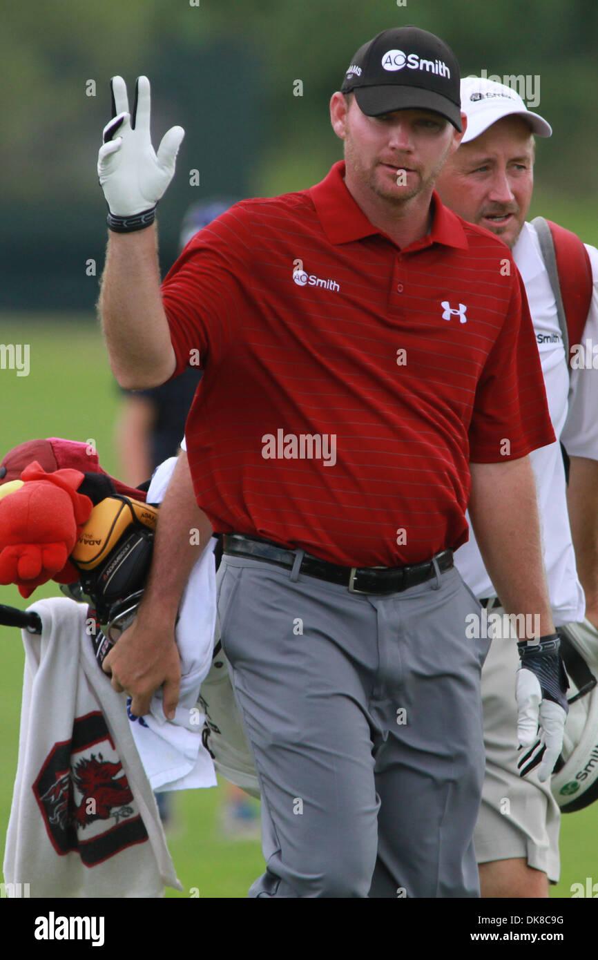 17. Juli 2011 "Wellenlinien"-Madison, Mississippi, Vereinigte Staaten von Amerika - Tommy Gainey Fans während der Viking Classic im Annandale Golf Club. (Kredit-Bild: © Hays Collins/Southcreek Global/ZUMAPRESS.com) Stockfoto