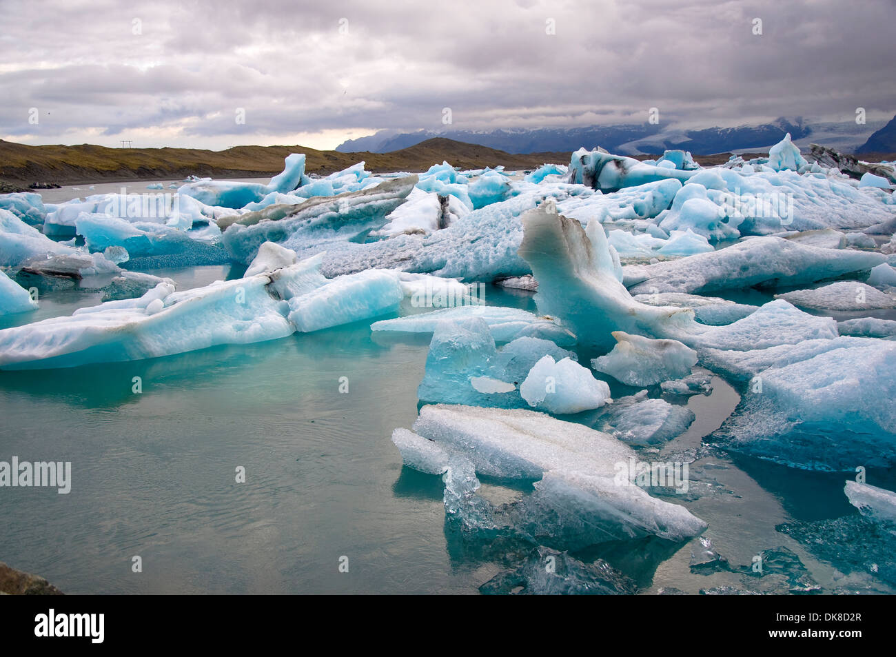 Eisberge, Jökulsárlón Lagune, Skaftafell, Island Stockfoto