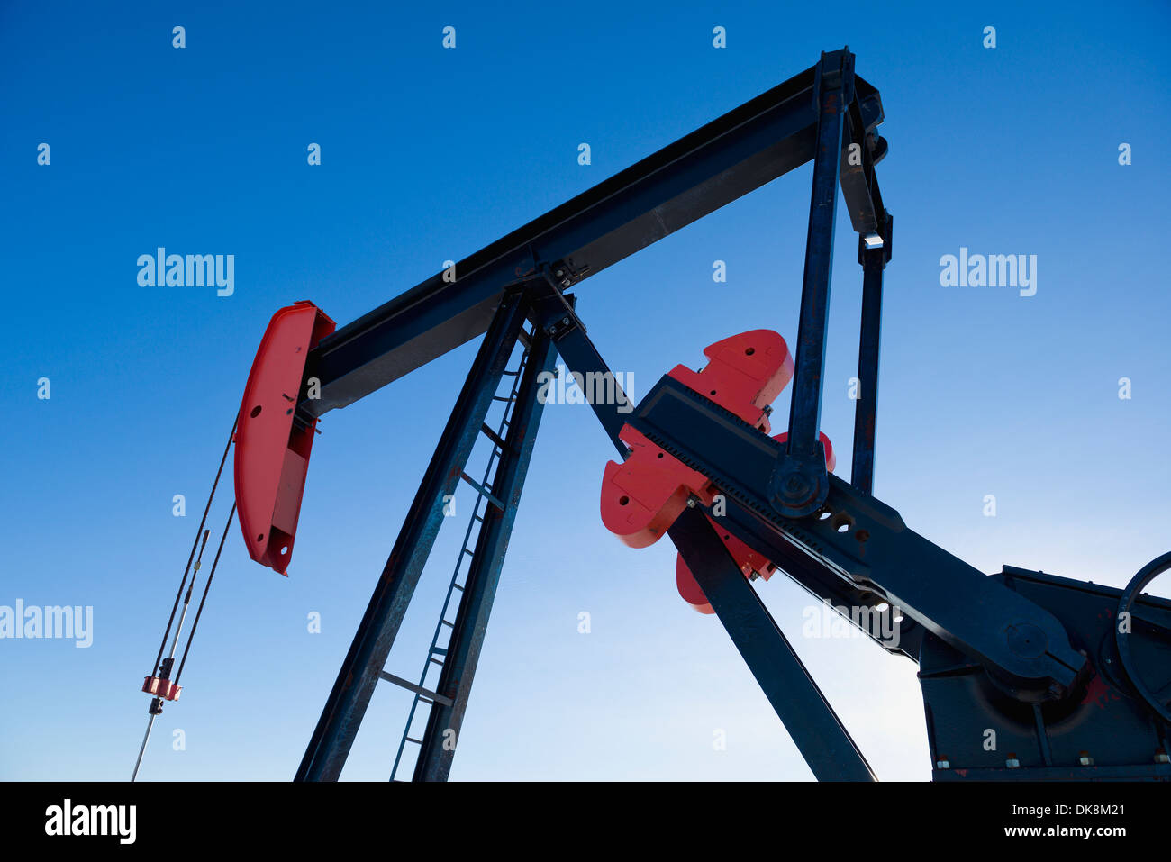 Öl- und Gas-Bohrschwengels; Morinville, Alberta, Kanada Stockfoto