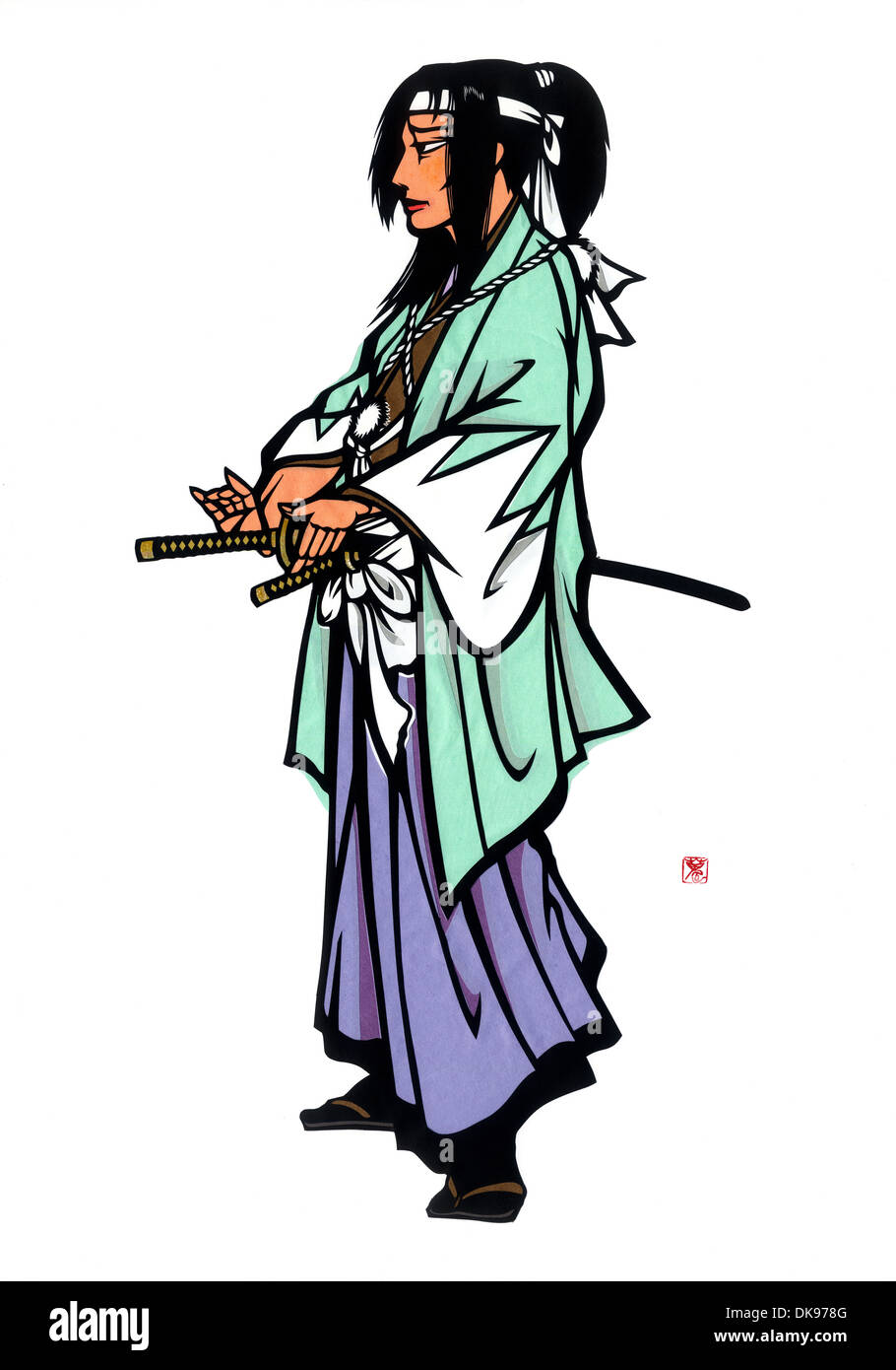 Samurai ich Stockfoto