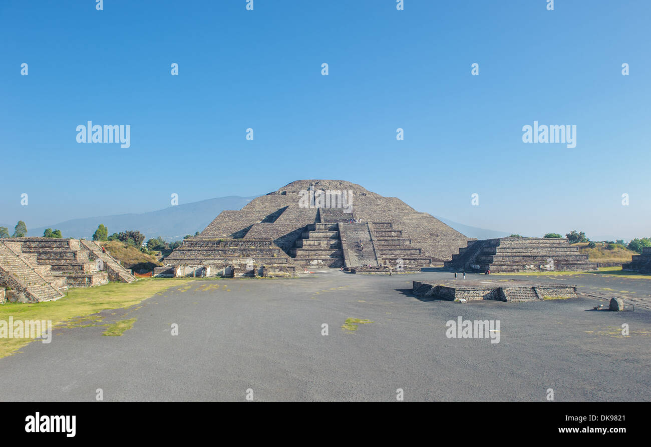 Mond-Pyramide in Teotihuacan, Mexiko Stockfoto