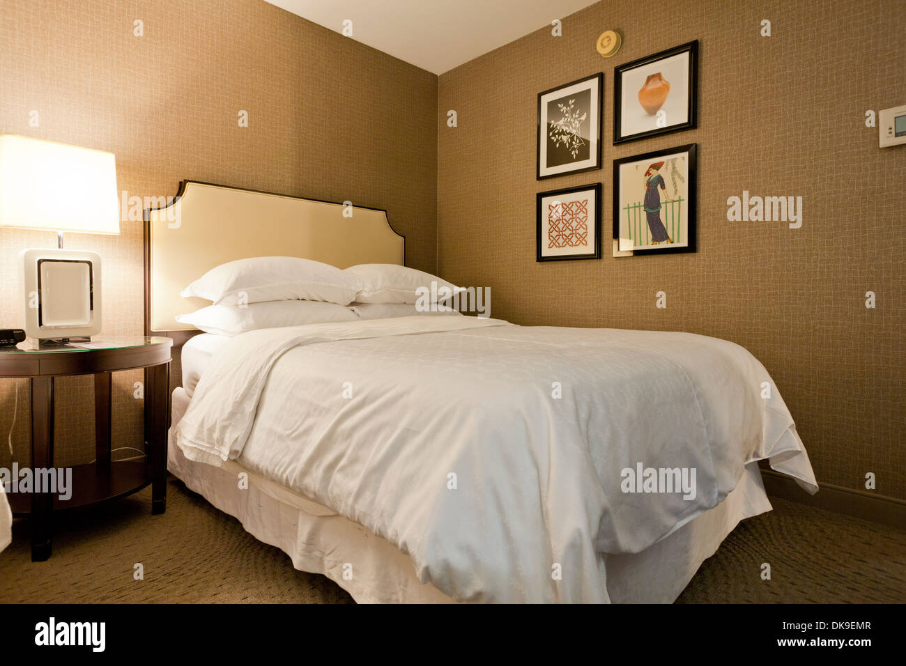 Sheraton Hotel Bett Usa Stockfotografie Alamy