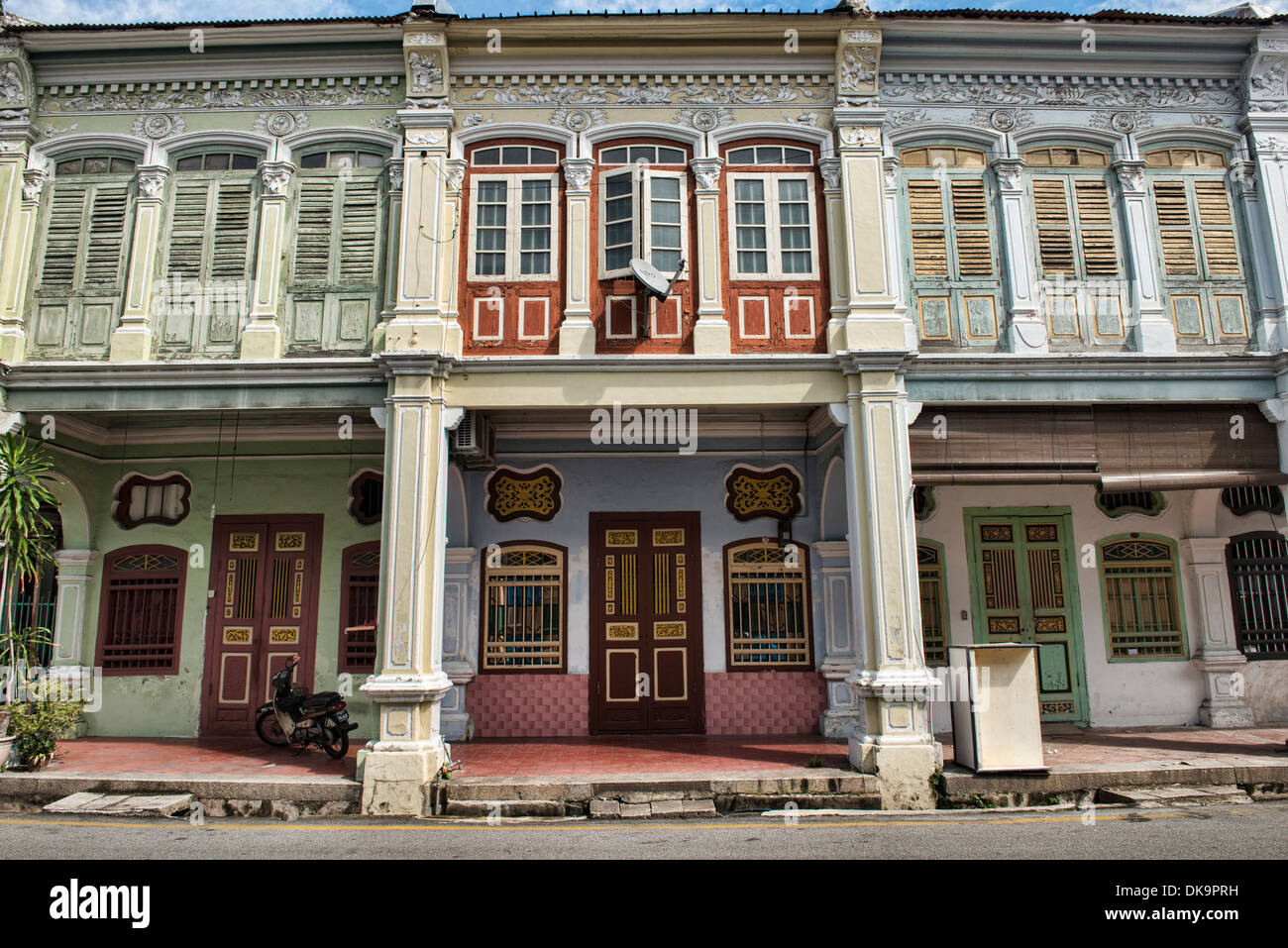 Traditionellen chinesischen Geschäft befindet sich im UNESCO-Welterbe Zone von Georgetown in Penang, Malaysia Stockfoto