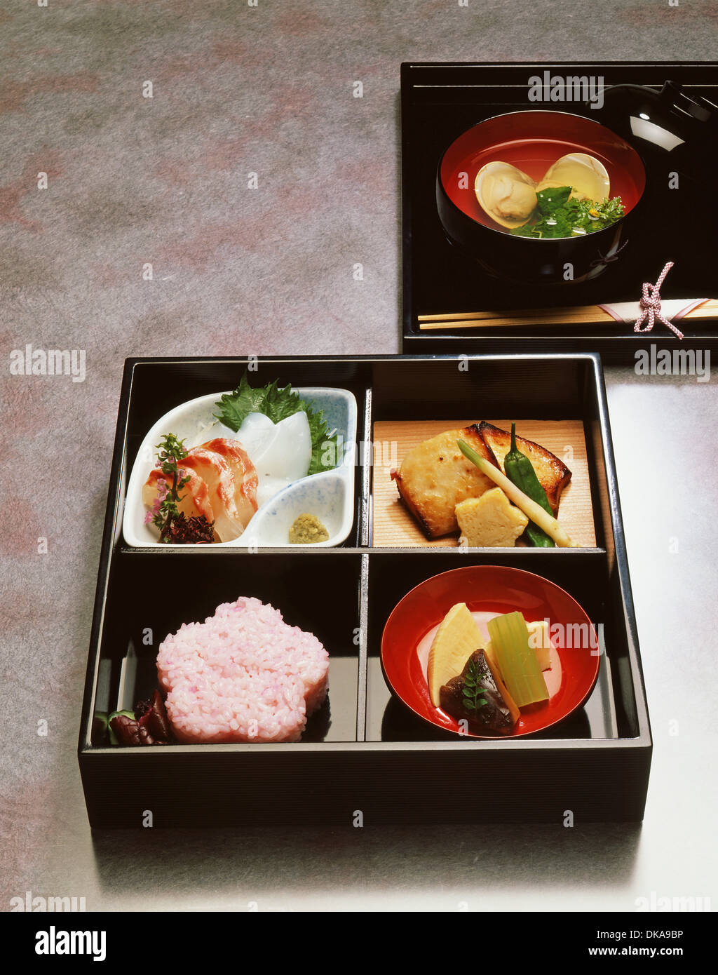 Traditionelle Gerichte der japanischen New Year Stockfoto