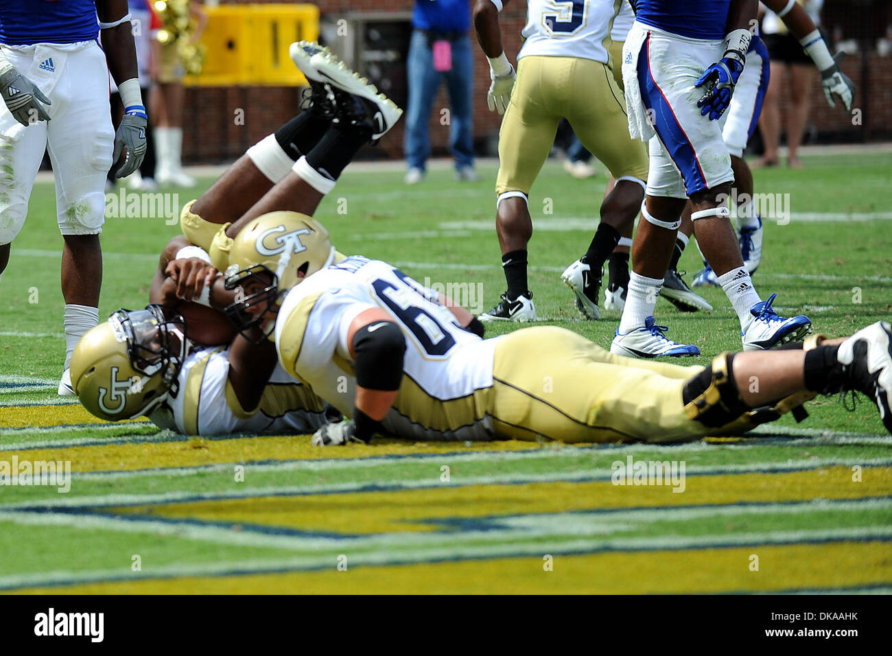17. September 2011 - Atlanta, Georgia, USA - Bobby Dodd Stadium in Atlanta Georgia.  Georgia Tech gewinnt 66-24 (Credit-Bild: © Marty Bingham/Southcreek Global/ZUMAPRESS.com) Stockfoto