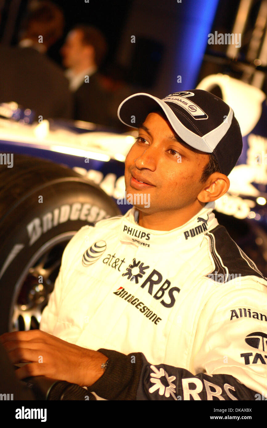 Narain Karthikeyan Williams F1 Start Stockfoto