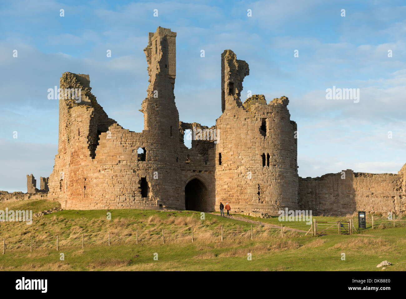 Dunstanburgh Castle Stockfoto