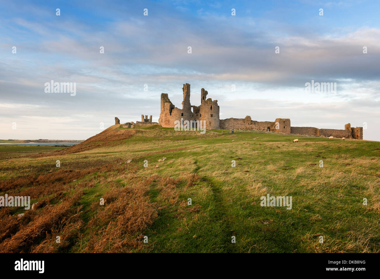 Dunstanburgh Castle Stockfoto