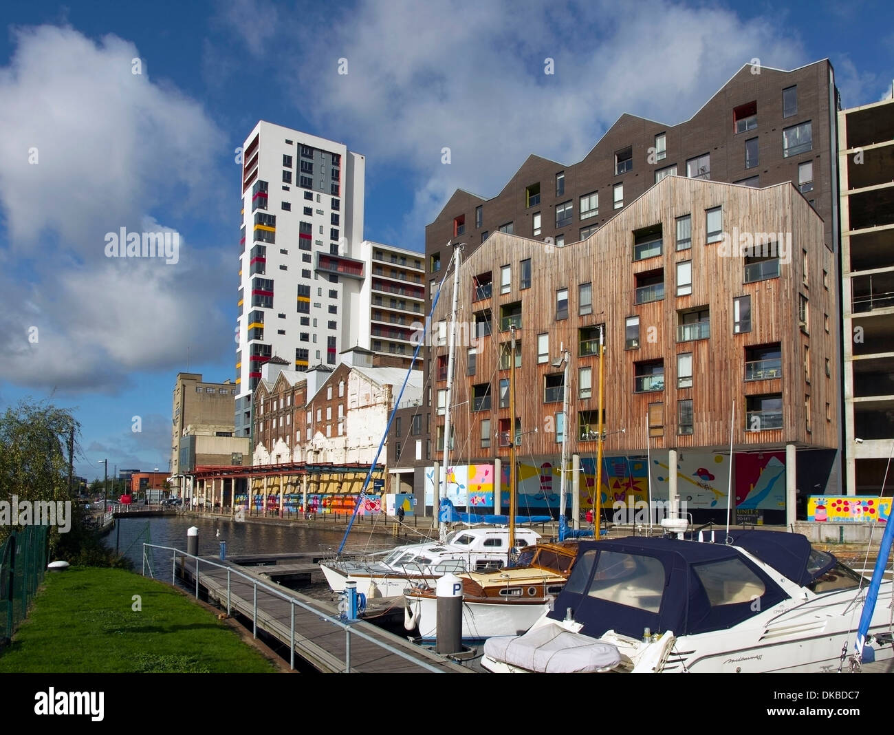 Ipswich Dockland Entwicklung Westend Stockfoto