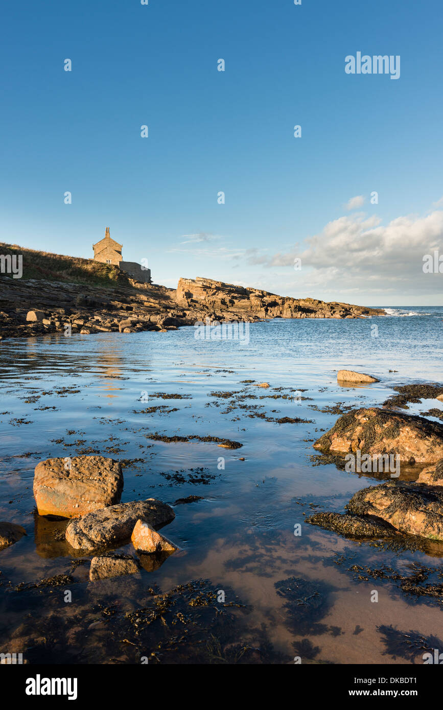 Das Badehaus am Howick in Northumberland Stockfoto